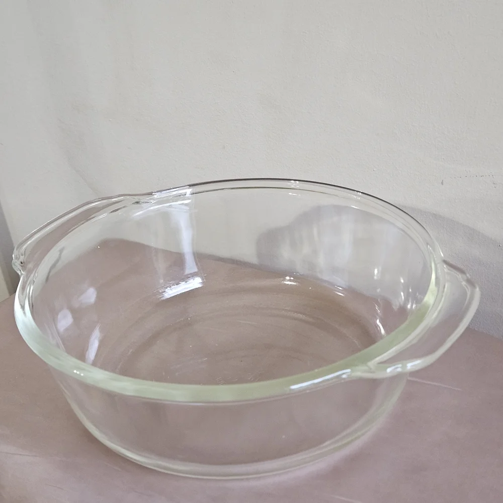 Fire King Clear Glass Casserole Baking Dish